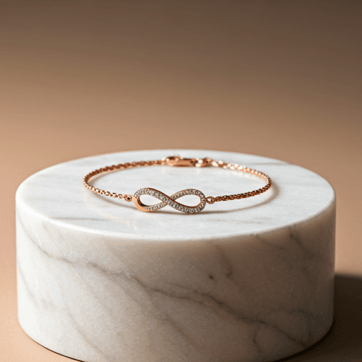 Gold bracelet with diamonds.